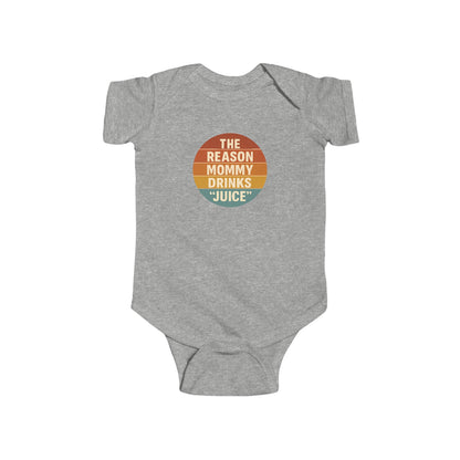 The Reason Mommy Drinks "Juice" - Baby Bodysuit - Seaside Sunset