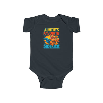 Auntie's Favorite Sidekick - Baby Bodysuit - Hero Austin