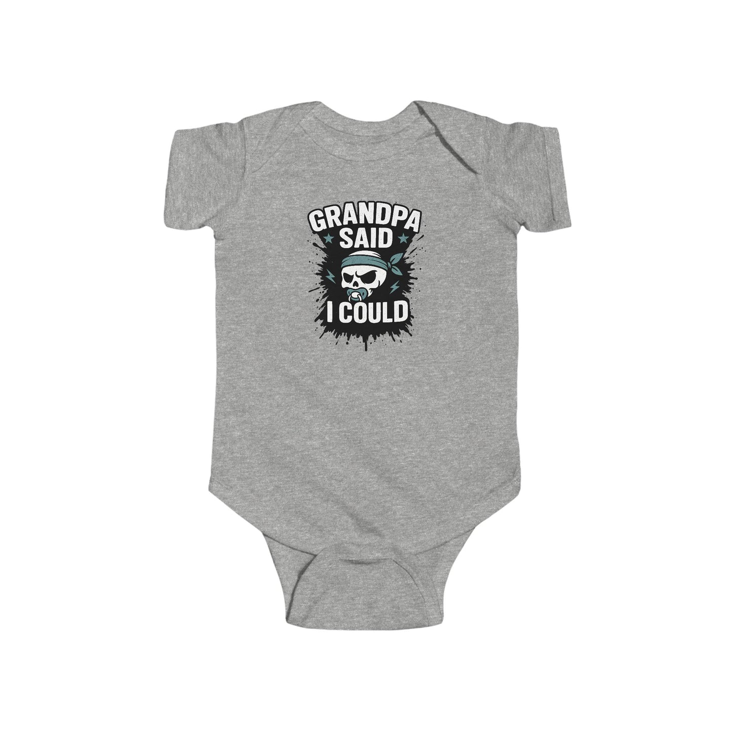 Grandpa Said I Could - Baby Bodysuit - Graffiti Skull