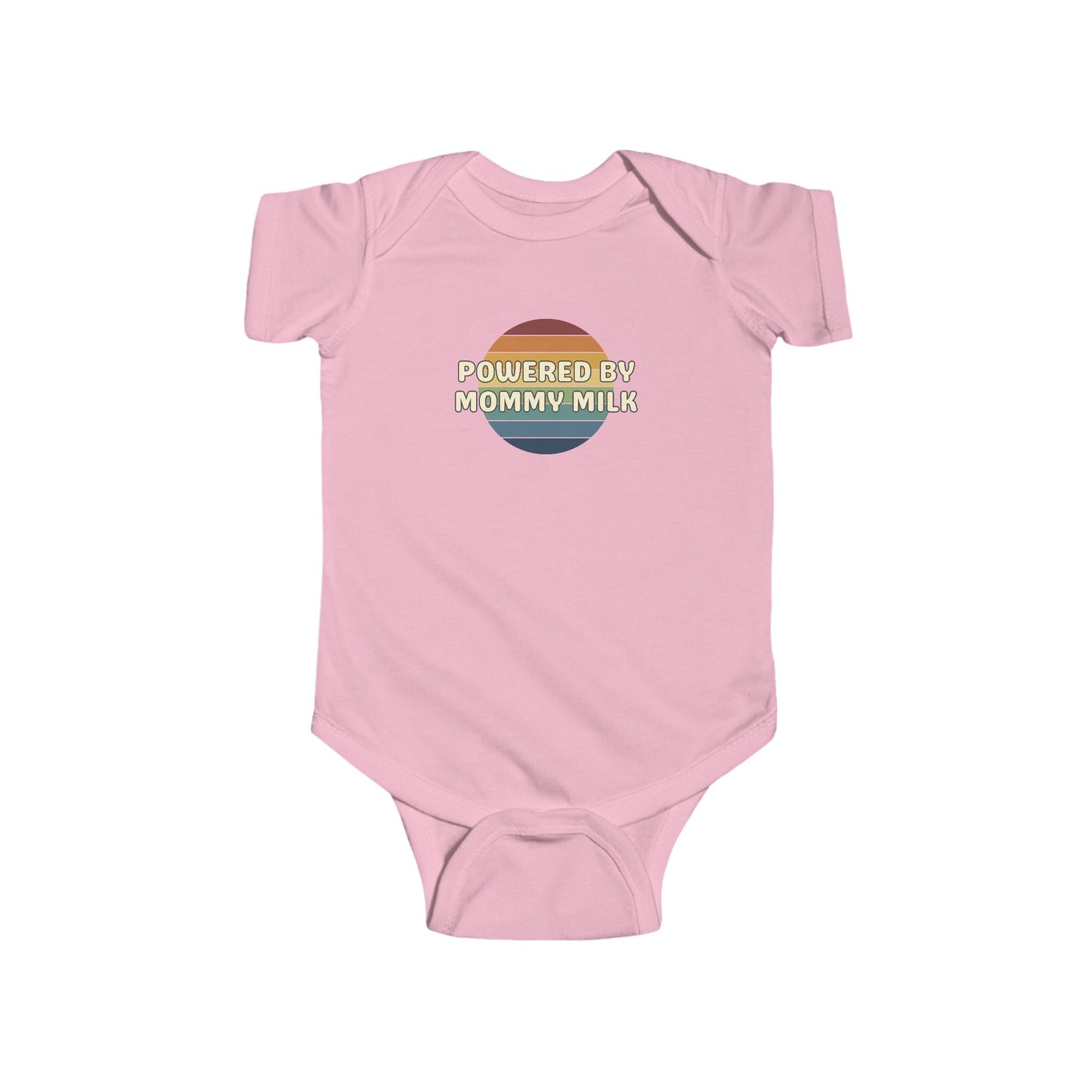 Powered by Mommy Milk - Baby Bodysuit - on Boston Sunset