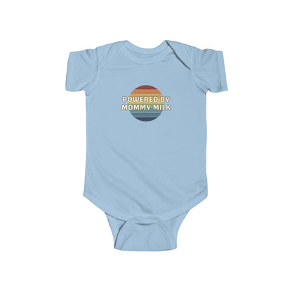 Powered by Mommy Milk - Baby Bodysuit - on Boston Sunset