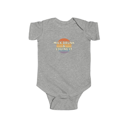 Milk Drunk and Loving It - Baby Bodysuit - on Chicago Sunset
