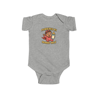 Powered by Mommy Milk - Baby Bodysuit - Hero Lily