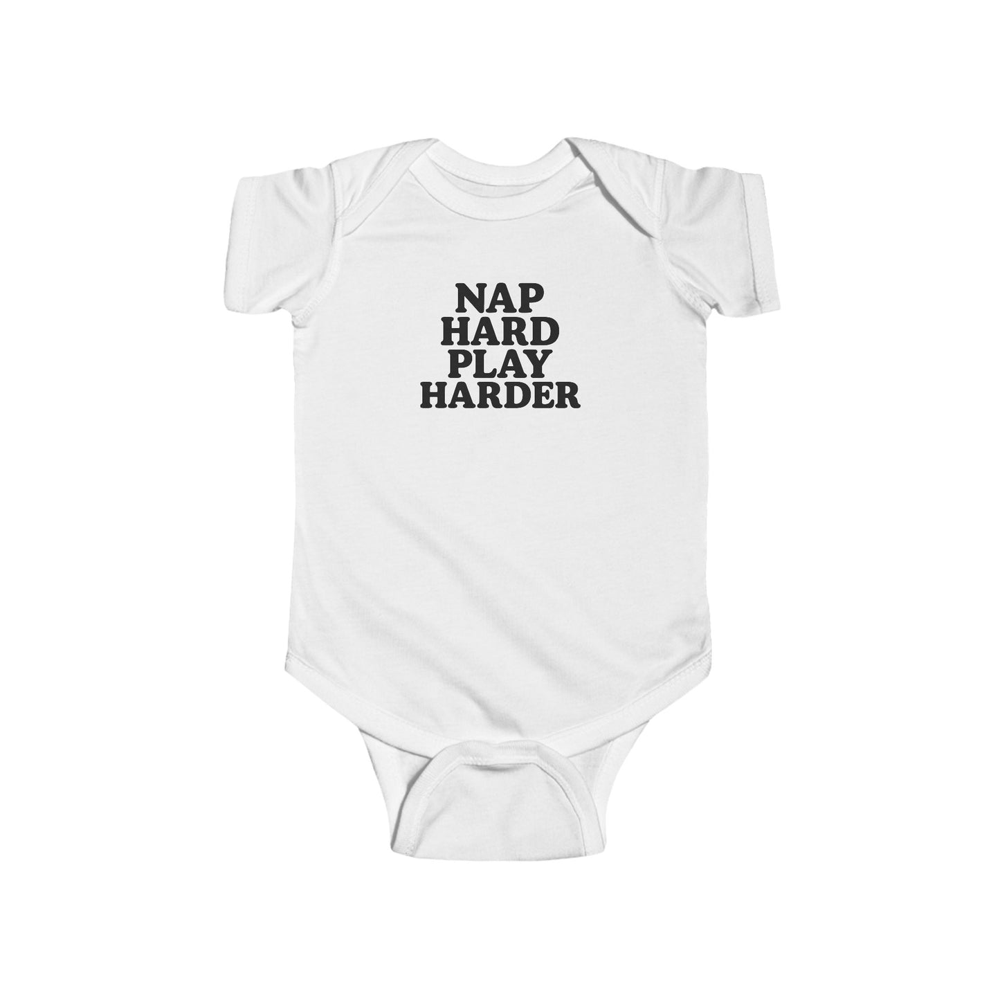 Nap Hard, Play Harder - Baby Bodysuit - Serious Play