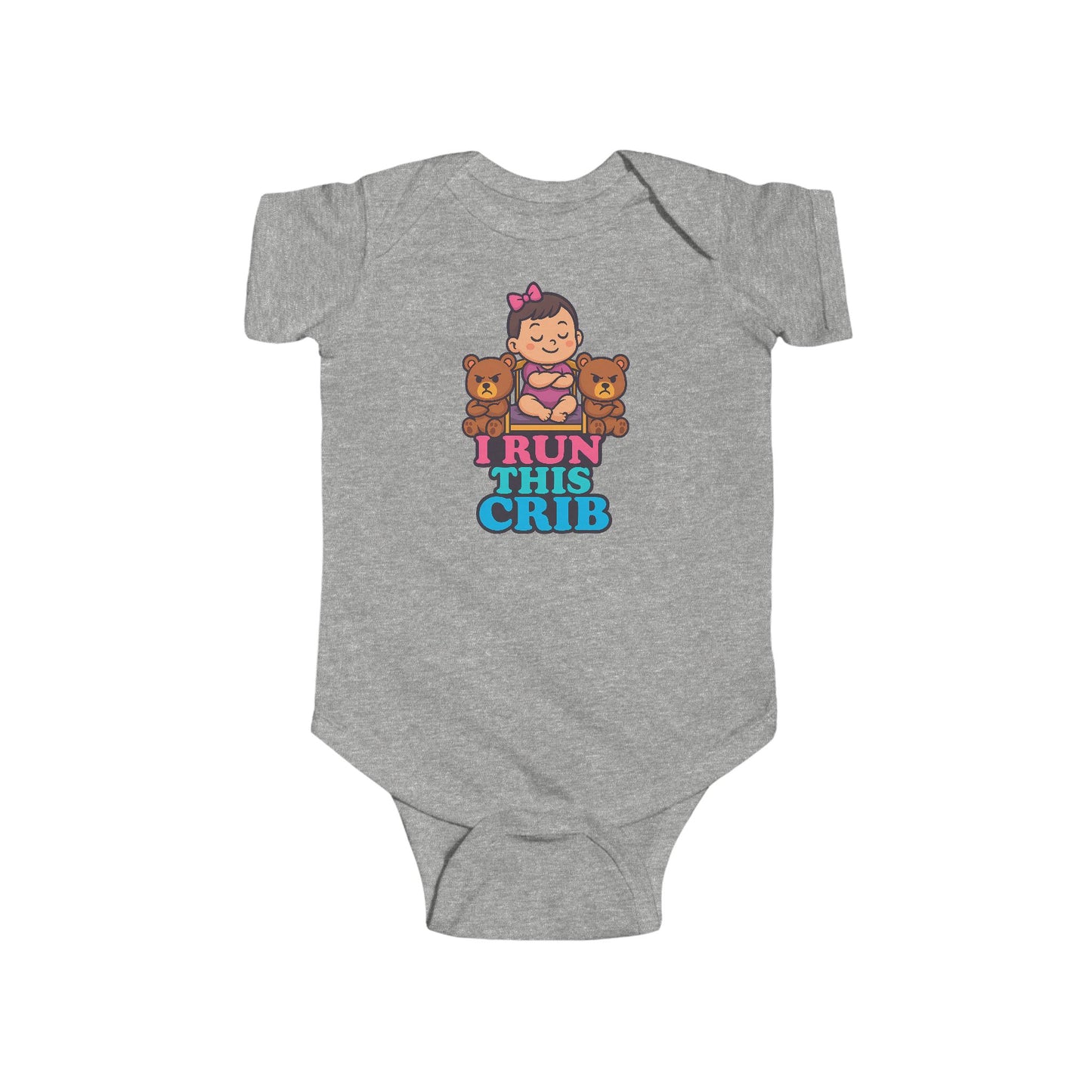 I Run This Crib - Baby Bodysuit - Princess Charlotte