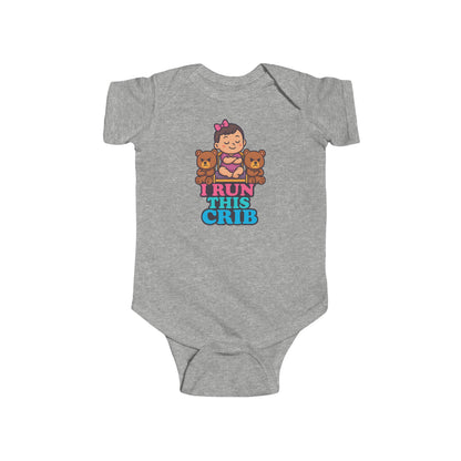 I Run This Crib - Baby Bodysuit - Princess Charlotte