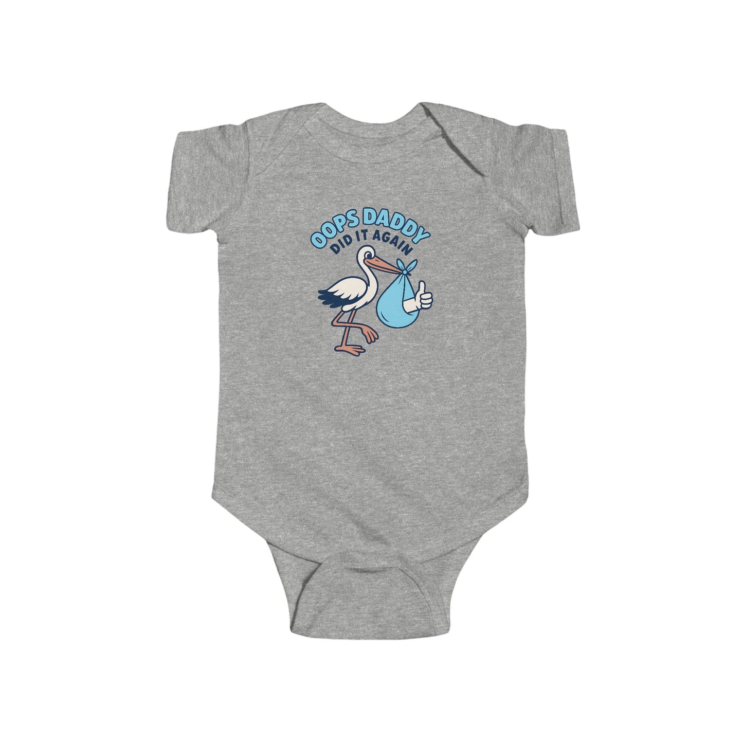 Oops Daddy Did it Again - Baby Bodysuit - Special Delivery in Blue