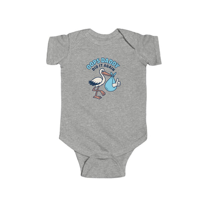 Oops Daddy Did it Again - Baby Bodysuit - Special Delivery in Blue