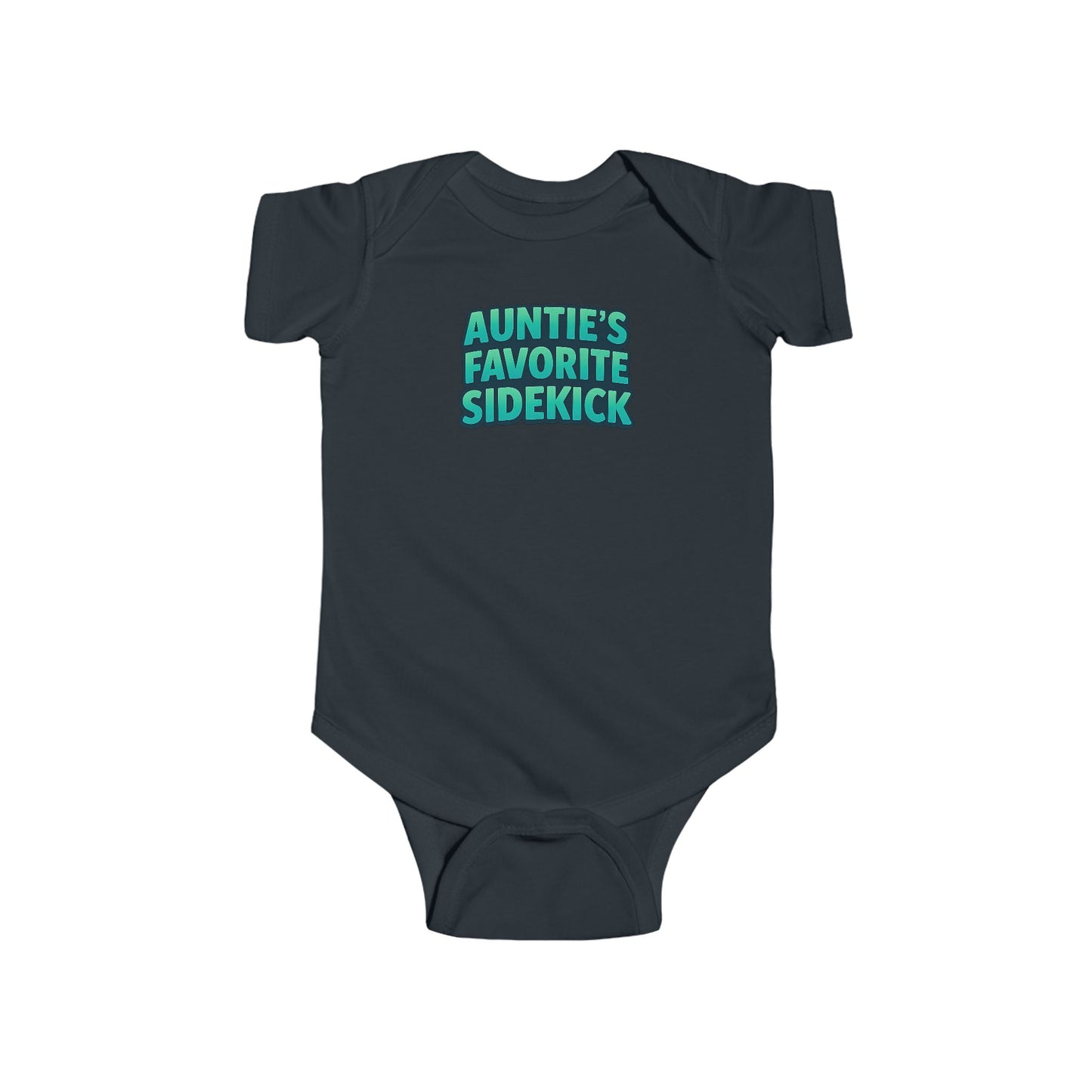 Auntie's Favorite Sidekick - Baby Bodysuit - Bold in Emerald