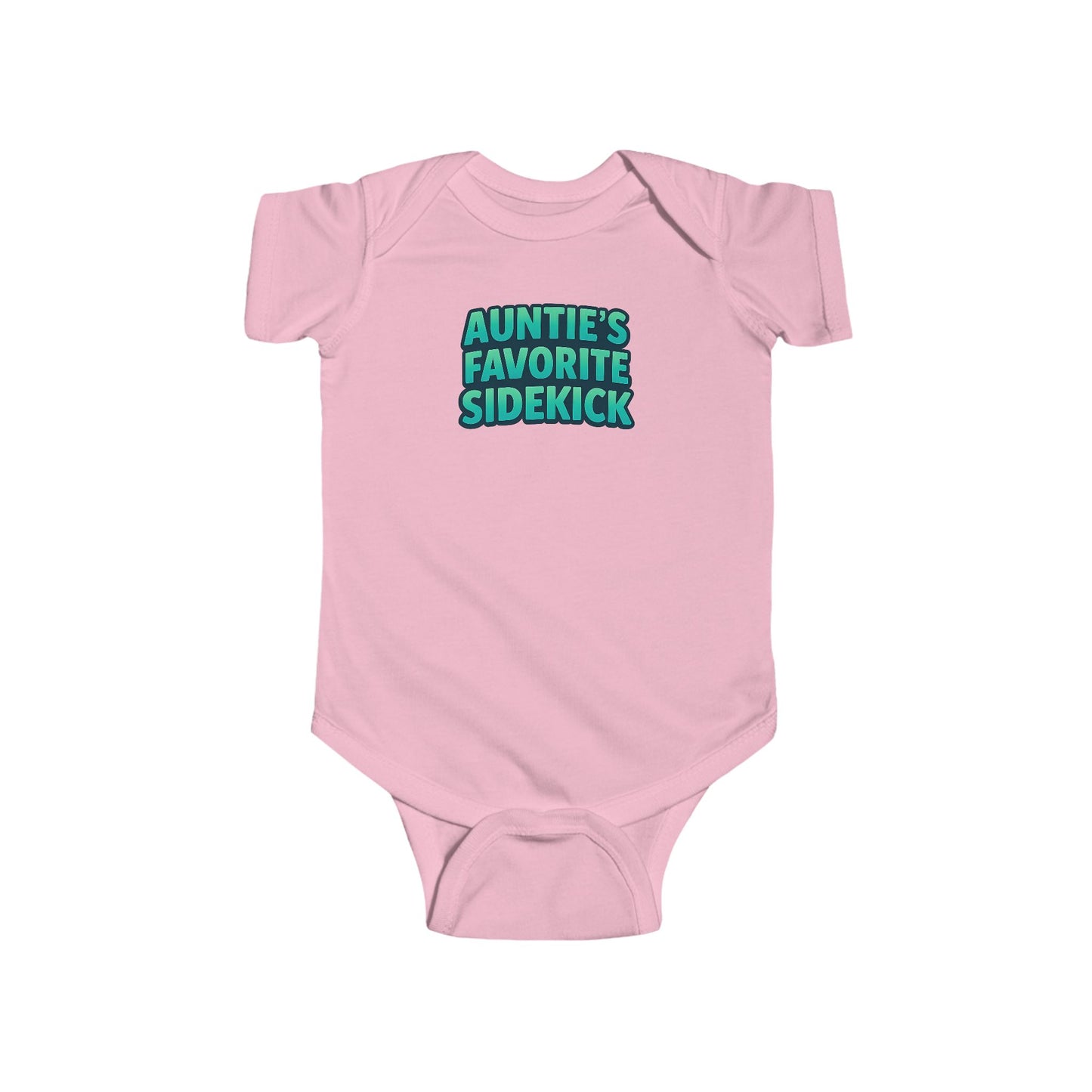 Auntie's Favorite Sidekick - Baby Bodysuit - Bold in Emerald