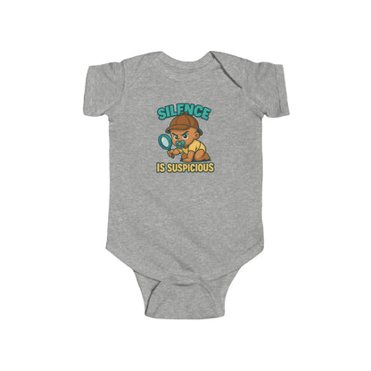 Silence is Suspicious - Baby Bodysuit - Detective Austin
