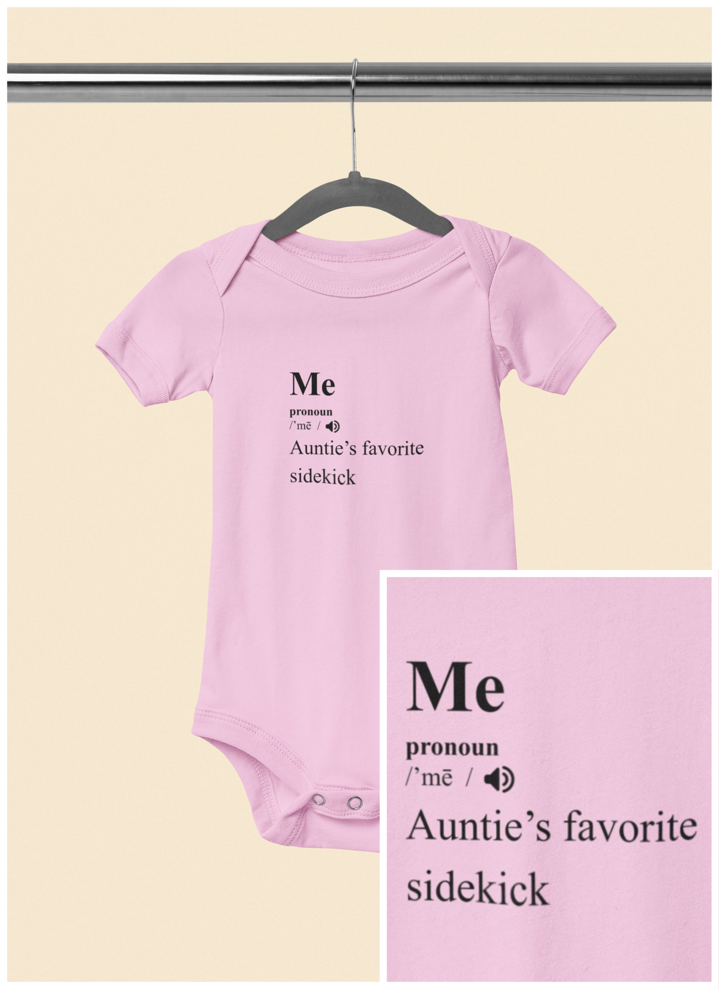 Auntie's Favorite Sidekick - Baby Bodysuit - Definitively