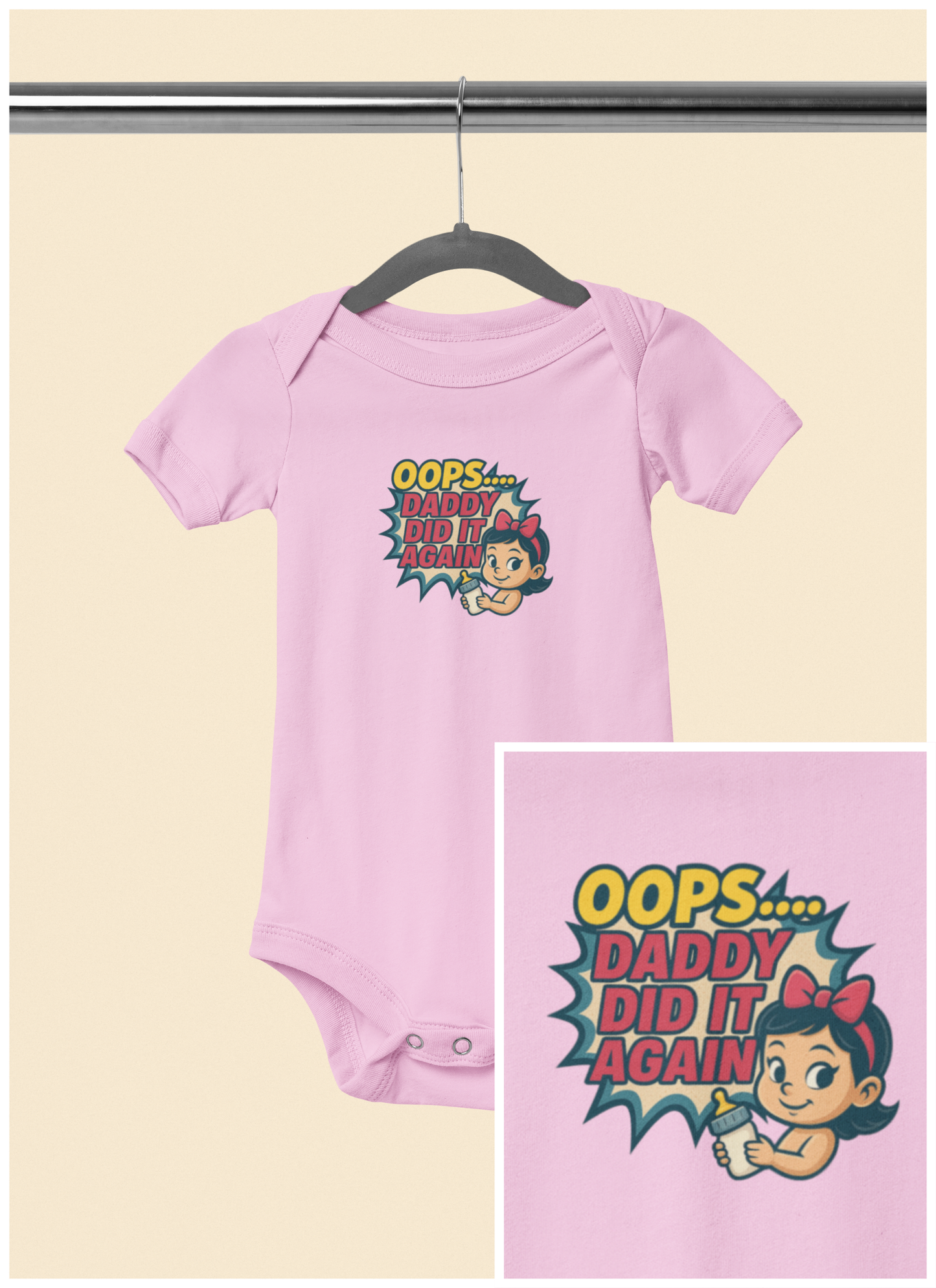 Oops Daddy Did it Again - Baby Bodysuit - Cheers by Sofie