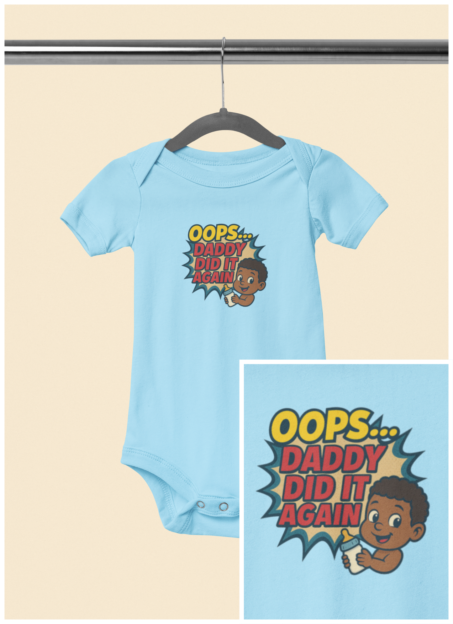Oops Daddy Did it Again - Baby Bodysuit - Cheers by Jordan
