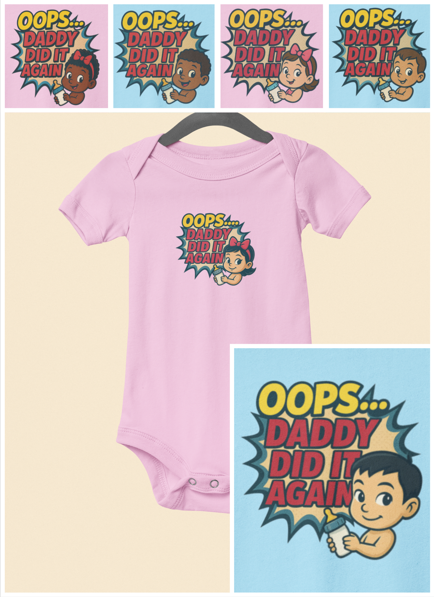 Oops Daddy Did it Again - Baby Bodysuit - Cheers by Jack