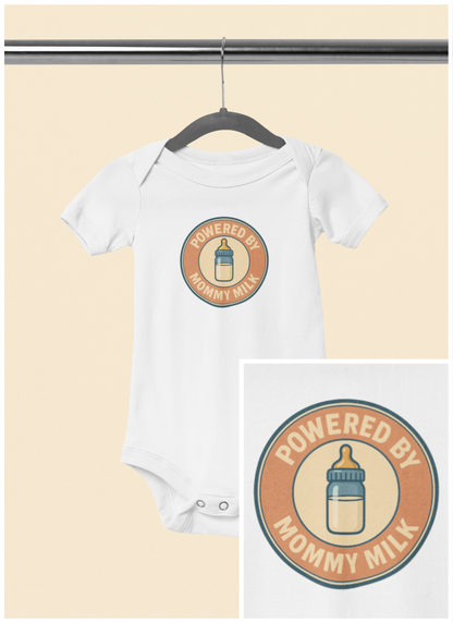 Powered by Mommy Milk - Baby Bodysuit - Bottle of Love