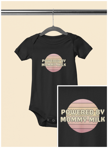 Powered by Mommy Milk - Baby Bodysuit - on Savannah Sunset