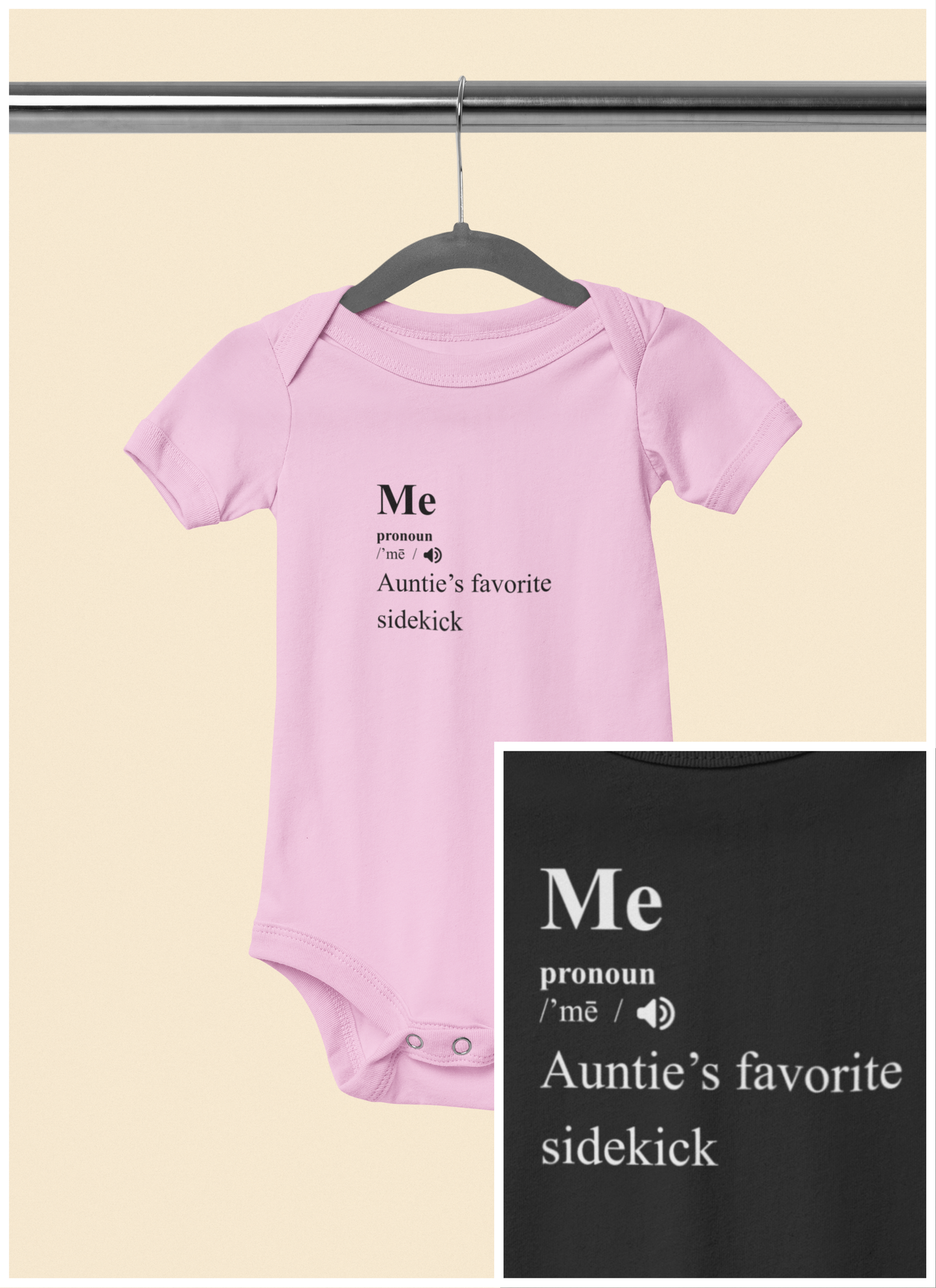 Auntie's Favorite Sidekick - Baby Bodysuit - Definitively