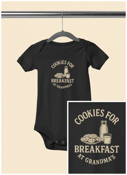 Cookies for Breakfast at Grandma's - Baby Bodysuit - Country House