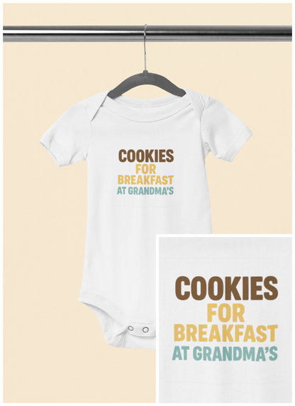 Cookies for Breakfast at Grandma's - Baby Bodysuit - Blocky