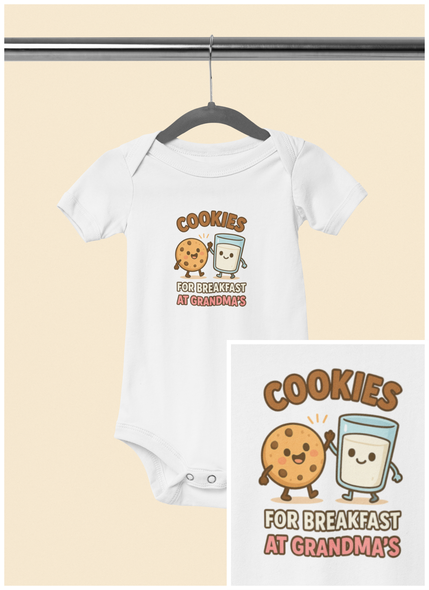 Cookies for Breakfast at Grandma's - Baby Bodysuit - Better Together