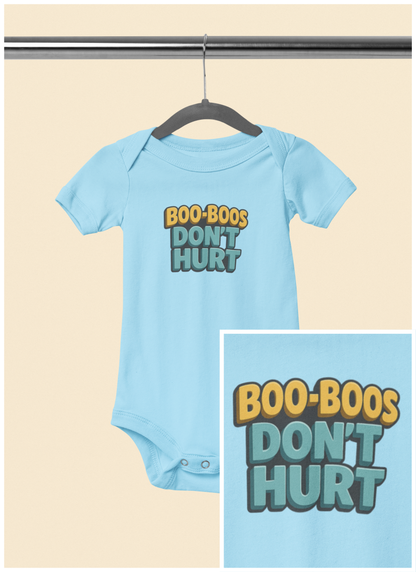 Boo-Boos Don't Hurt - Baby Bodysuit - Yellow Boo