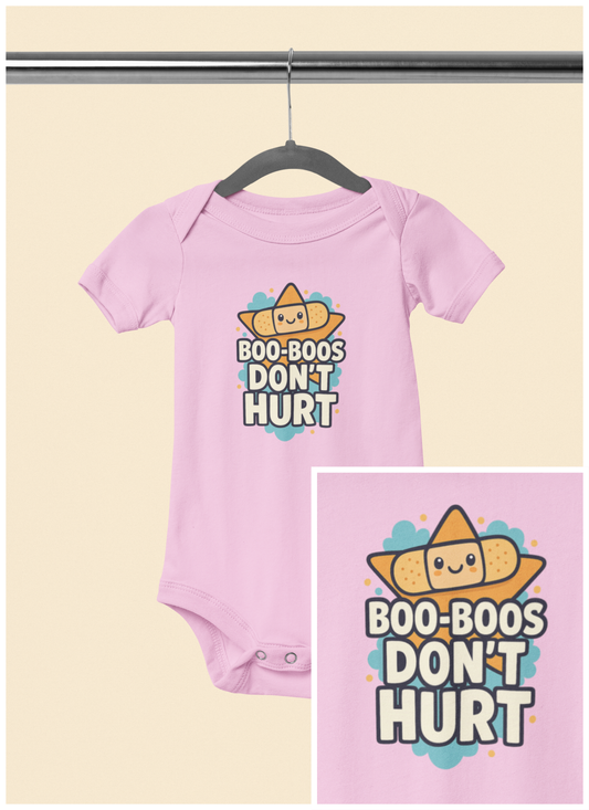 Boo-Boos Don't Hurt - Baby Bodysuit - Star Boo
