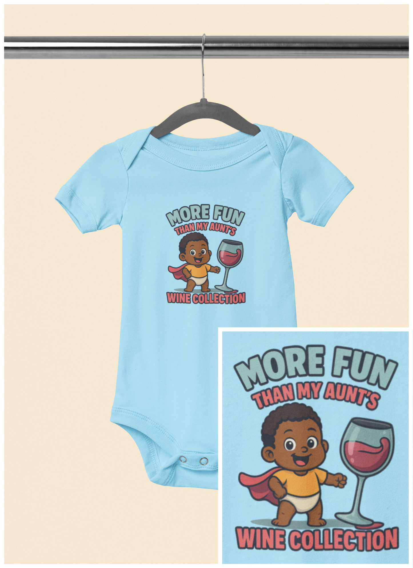 More Fun than my Aunt's Wine Collection - Baby Bodysuit - Jordan