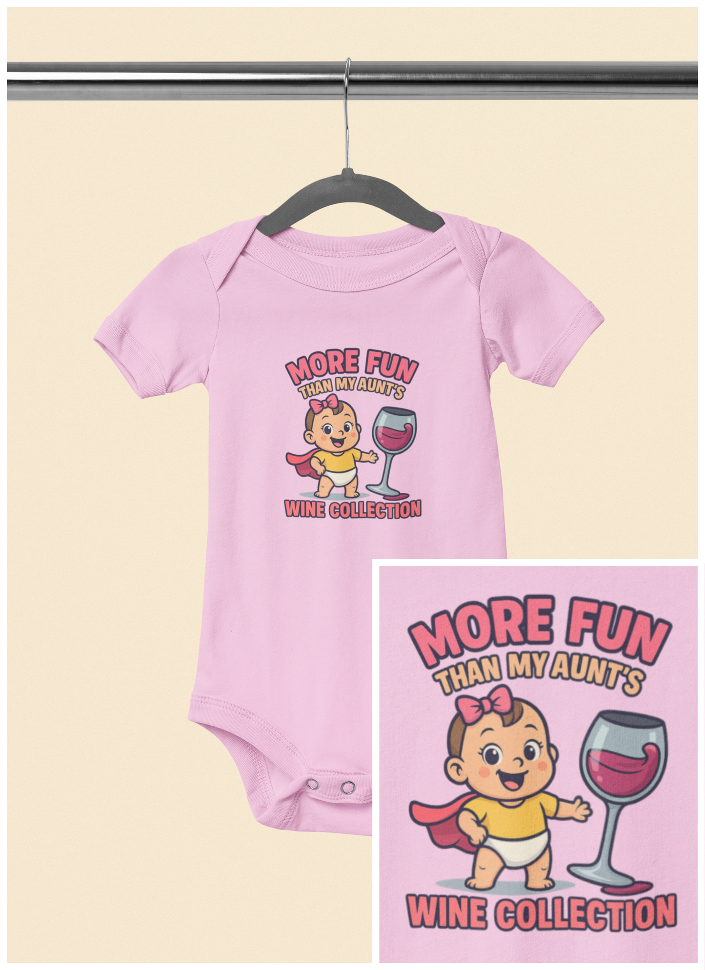More Fun than my Aunt's Wine Collection - Baby Bodysuit - Charlotte