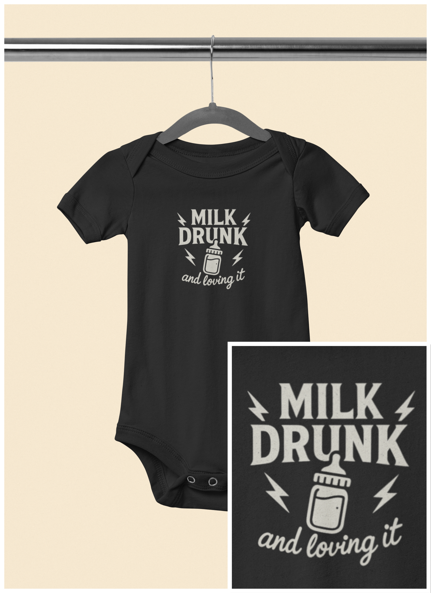 Milk Drunk and Loving It - Baby Bodysuit - Rocker