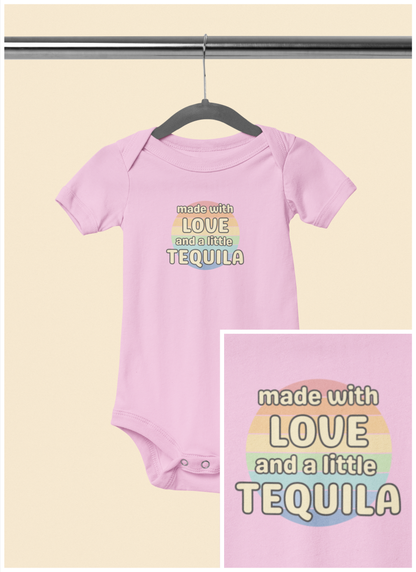 Made With Love, and a Little Tequila - Baby Bodysuit - on San Diego Sunset