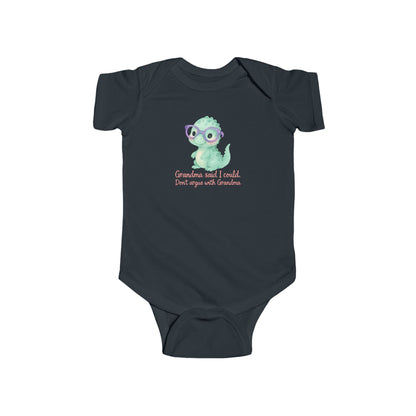 Grandma Said I Could, Don't Argue with Grandma - Baby Bodysuit - Sweet Dino