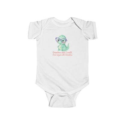 Grandma Said I Could, Don't Argue with Grandma - Baby Bodysuit - Sweet Dino