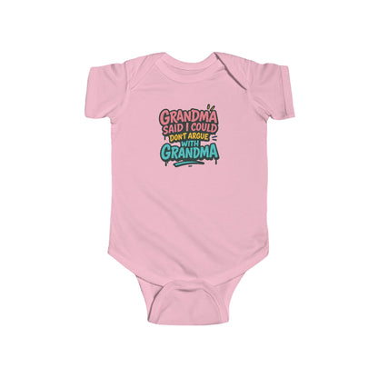 Grandma Said I Could, Don't Argue with Grandma - Baby Bodysuit - Graffiti