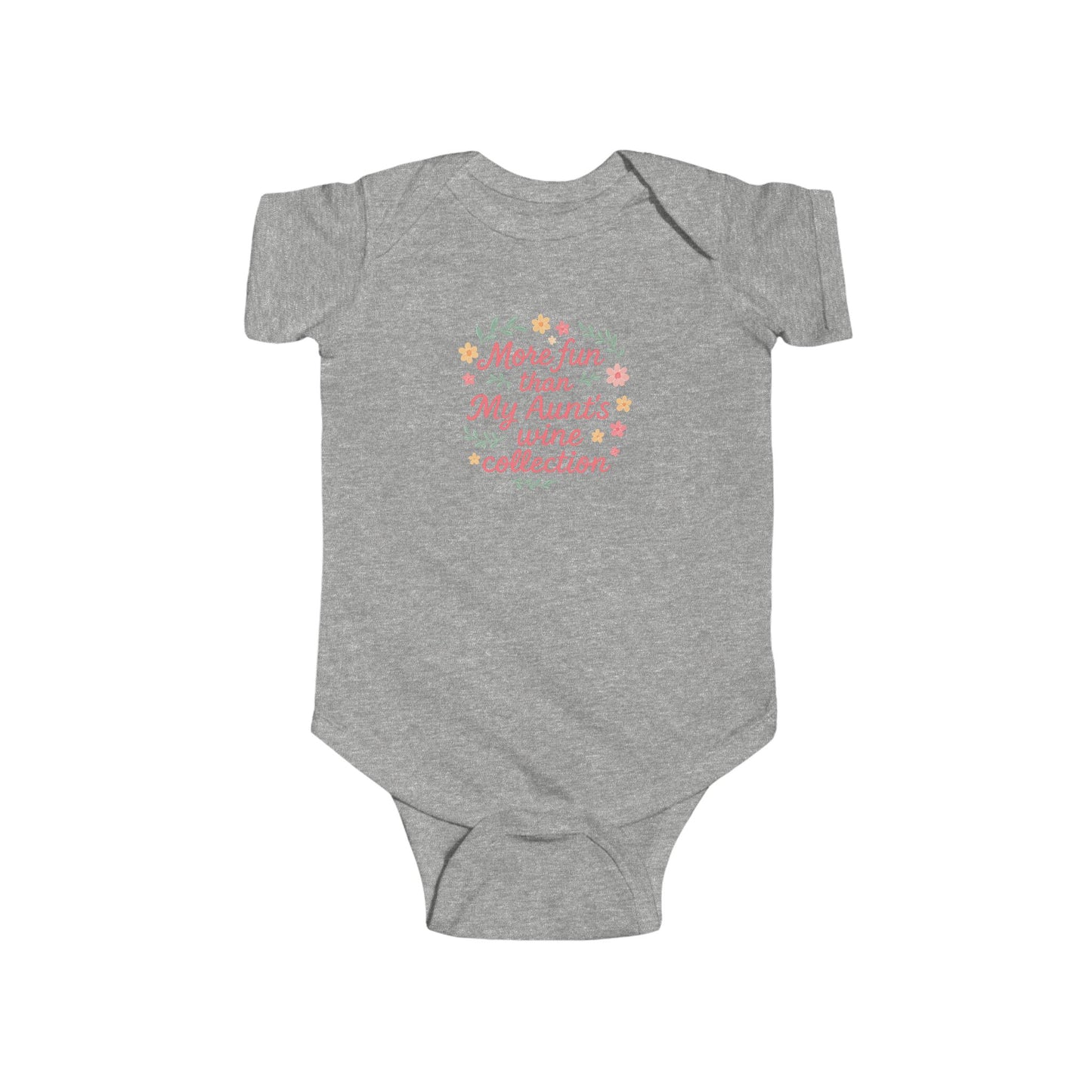 More Fun than my Aunt's Wine Collection - Baby Bodysuit - Garden Party