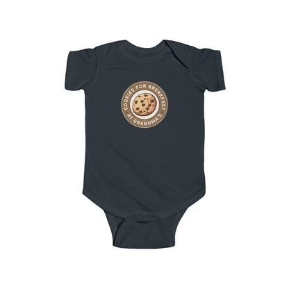 Cookies for Breakfast at Grandma's - Baby Bodysuit - Modern Stamp