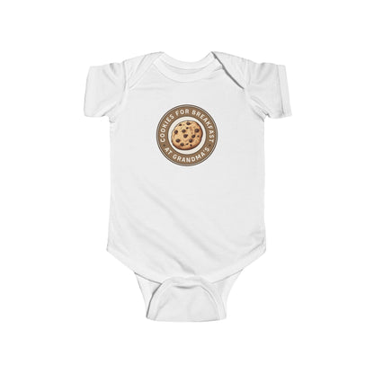 Cookies for Breakfast at Grandma's - Baby Bodysuit - Modern Stamp