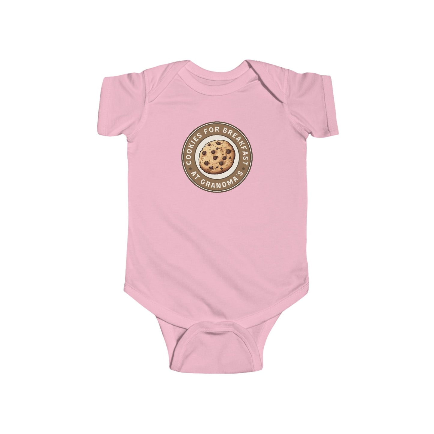 Cookies for Breakfast at Grandma's - Baby Bodysuit - Modern Stamp