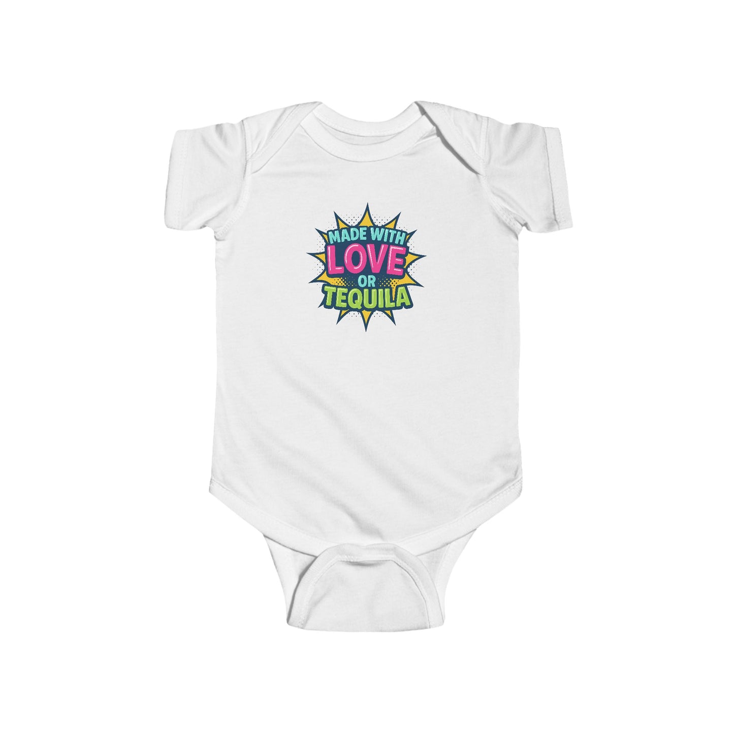 Made With Love, or Little Tequila - Baby Bodysuit - Comic Pop