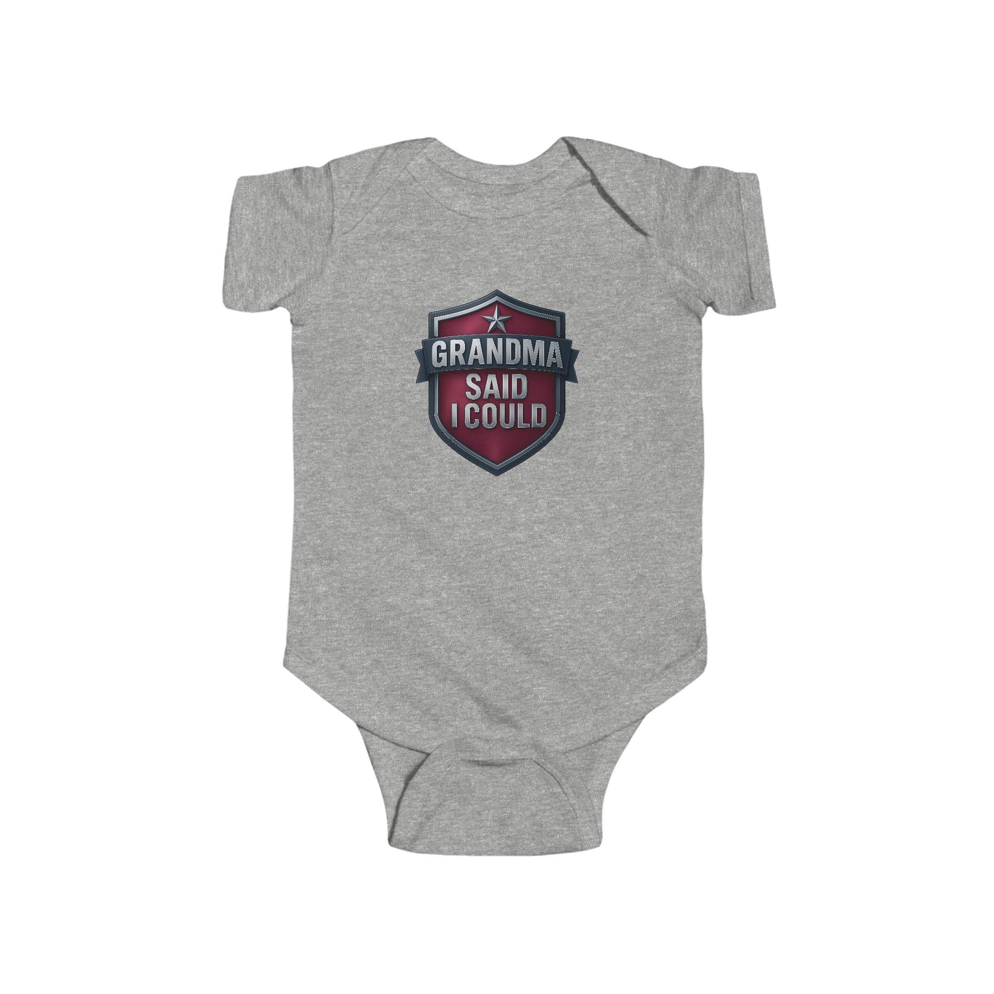 Grandma Said I Could - Baby Bodysuit - Red Shield