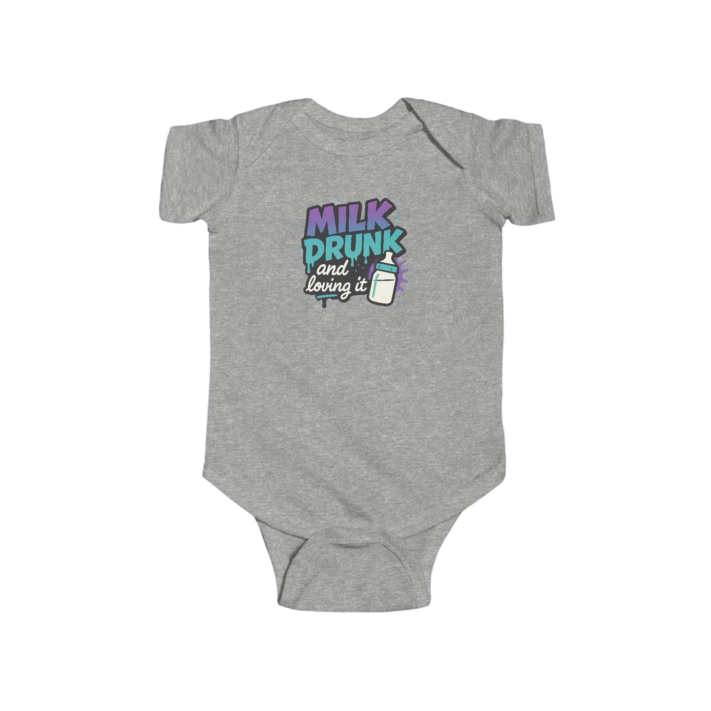 Milk Drunk and Loving It - Baby Bodysuit - Graffiti