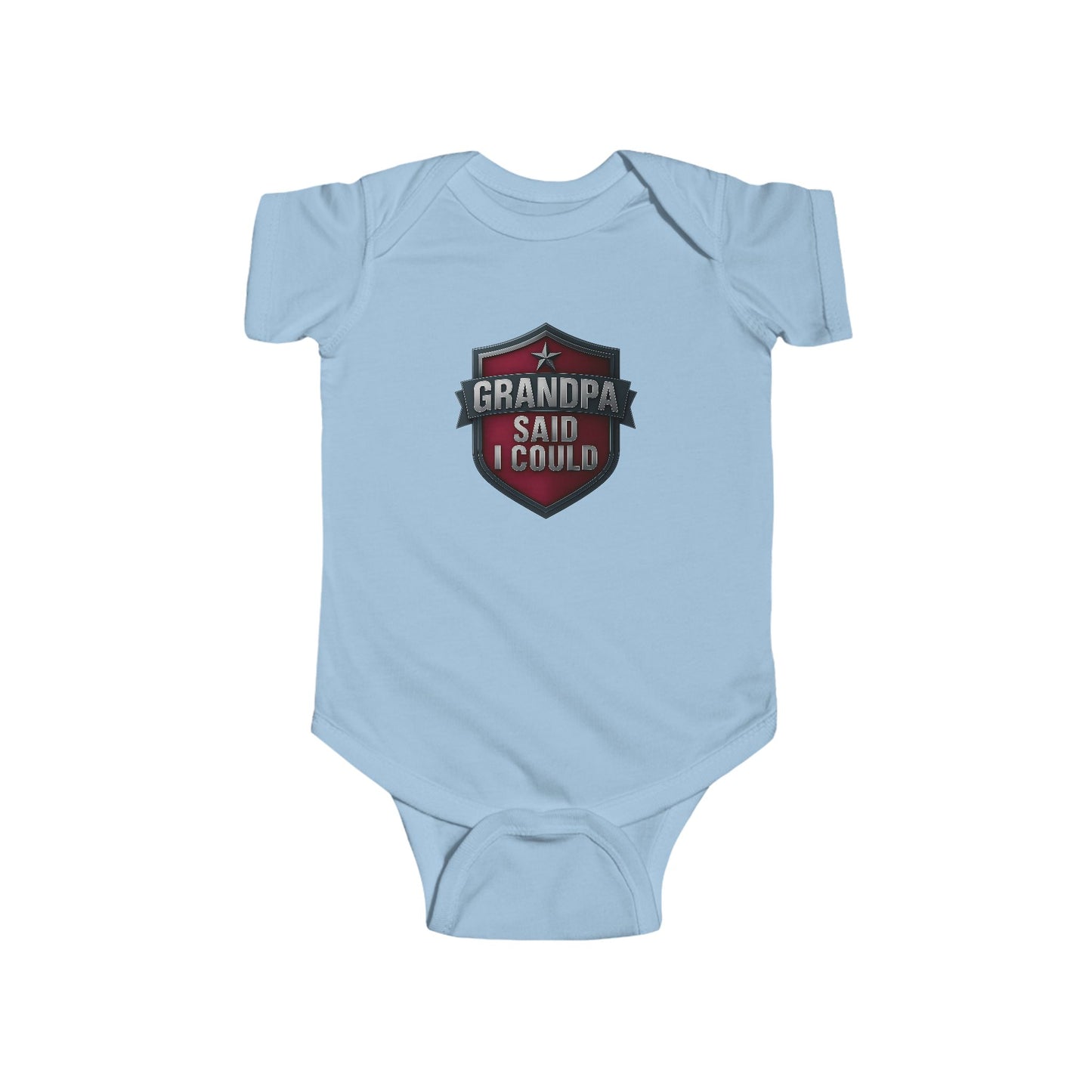 Grandpa Said I Could - Baby Bodysuit - Red Shield