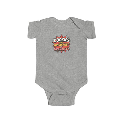 Cookies for Breakfast at Grandma's - Baby Bodysuit - Comically Yummy