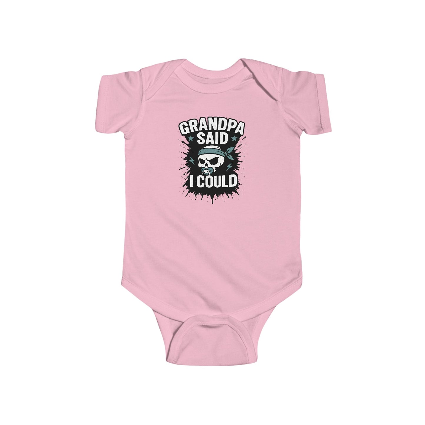 Grandpa Said I Could - Baby Bodysuit - Graffiti Skull