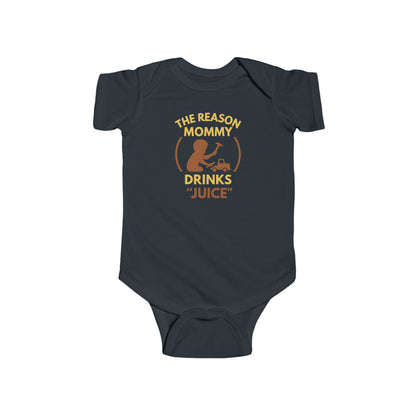 The Reason Mommy Drinks "Juice" - Baby Bodysuit - Vintage Mechanic
