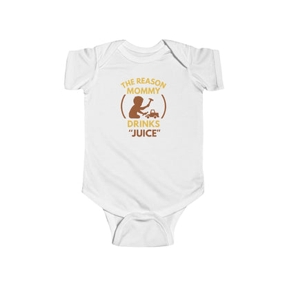 The Reason Mommy Drinks "Juice" - Baby Bodysuit - Vintage Mechanic