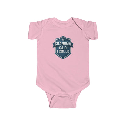 Grandma Said I Could - Baby Bodysuit - Blue Shield