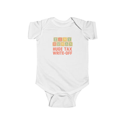 Tiny Human, Huge Tax Write-Off - Baby Bodysuit - ABC Blocks