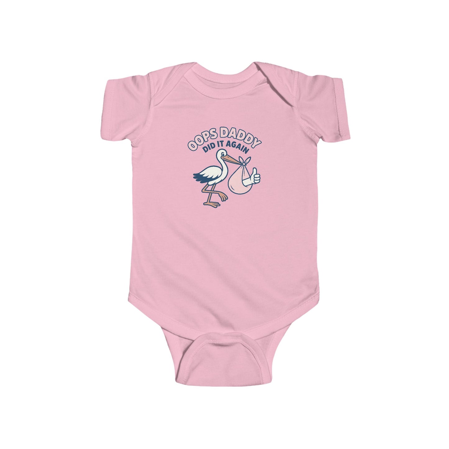 Oops Daddy Did it Again - Baby Bodysuit - Special Delivery in Pink