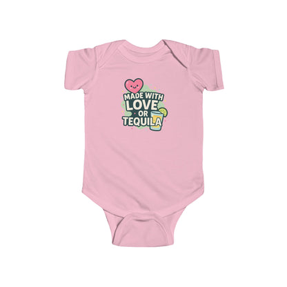 Made With Love, or Tequila - Baby Bodysuit - Heart Mixologist